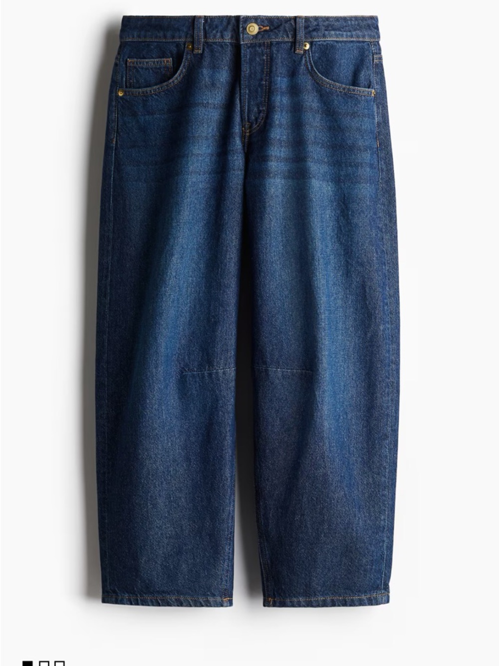 H&M barrel regular cropped jean size 6